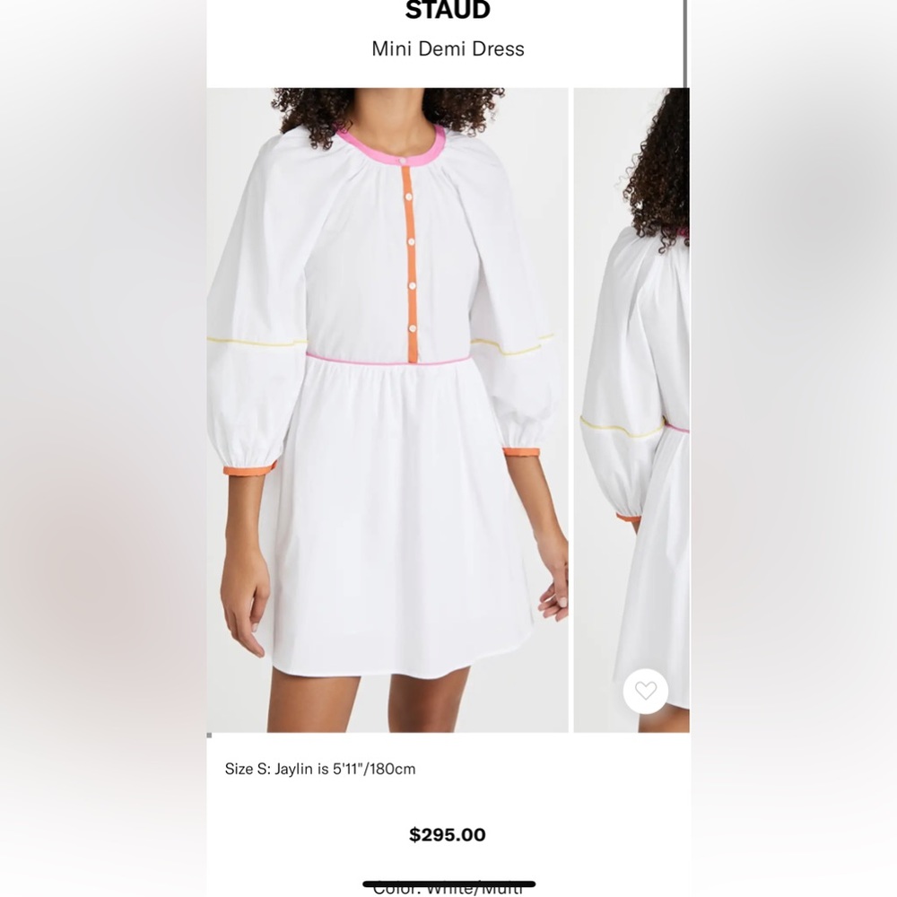 Staud White Dress